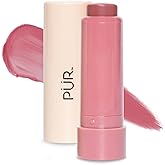 PÜR MINERALS Silky Tint Creamy Multitasking Makeup Stick with Peptides - Lip and Cheek Stick with Natural, Healthy-Looking Glow & Ultra-Creamy Finish