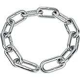 Stainless Steel 304 Chain,Metown Stainless Steel Cable Heavy Duty Coil Chain 3m Length 5mm(3/16 inch) Thickness,Perfect for Anchor Chain, Pet Dog Chain, Camping, Clothes Hanging(5mm,3)