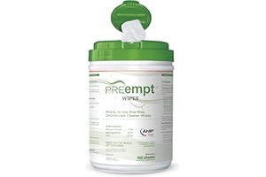 PREempt One Step Disinfectant Cleaner Wipes - All Purpose Wipes for Salons, Spas, Clinics, Studios - Wipes Canister (1 pack)