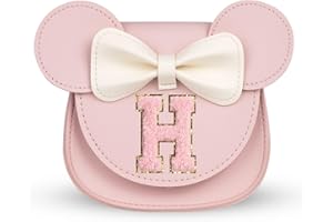 HINCOO Toddler Purse, Little Girls Purse, Kids Purses For Girls Age 2-12, Personalized Toddler Gifts, 2,4,6 Year Old Girl Birthday Gift, Gifts For 3 Year Old Girl, Kids Wallet Crossbody Bag (pink H)