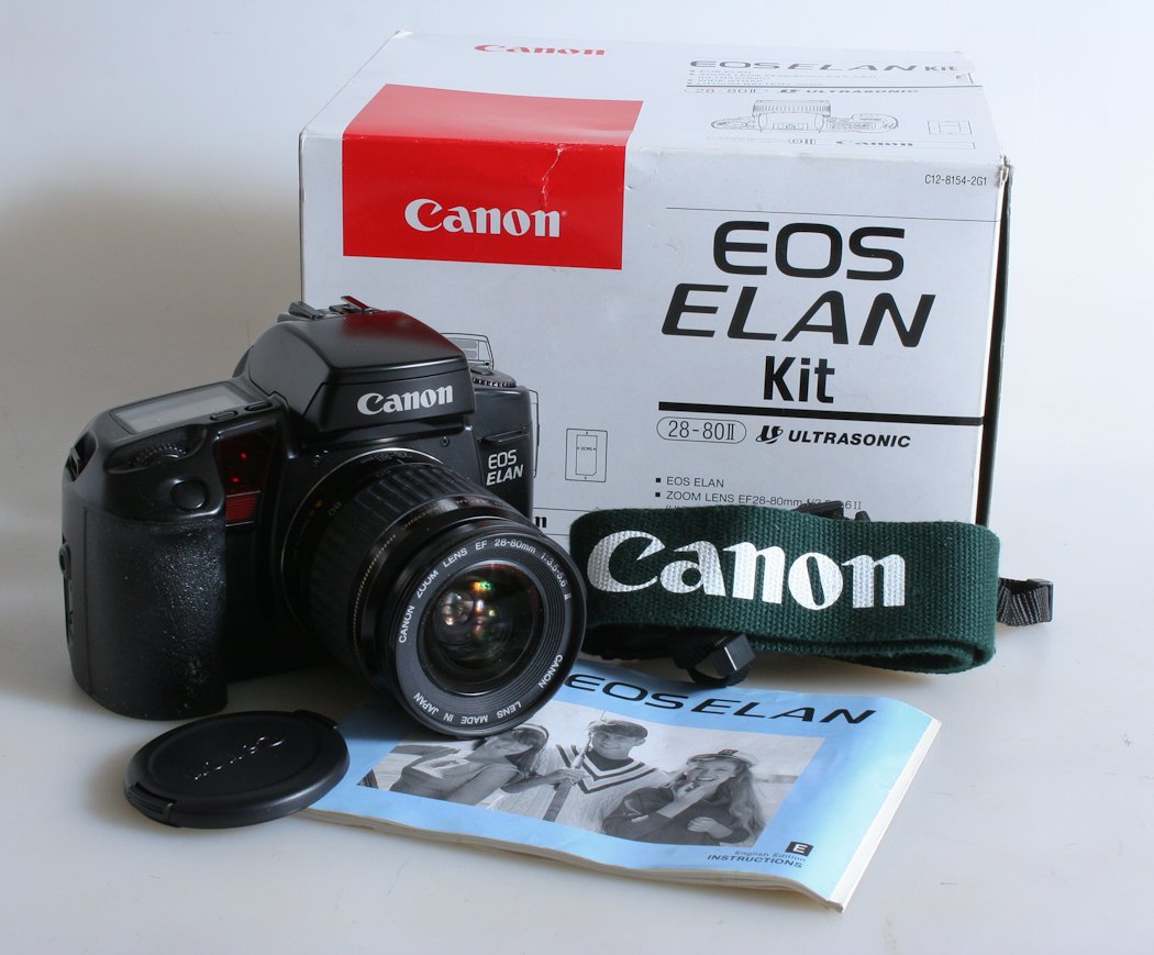 Amazon.com : CANON EOS ELAN KIT, IN ORIGINAL BOX W/LENS + STRAP AND MANUAL  : Camera & Photo