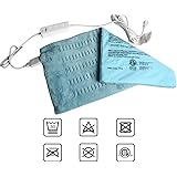 King Size Heating Pad for Back/Waist/Abdomen/Shoulder Pain Relief- 12" x 24" Moist and Dry Heat Therapy with Auto-Off Hot Heated Pad by GOQOTOMO-HG002