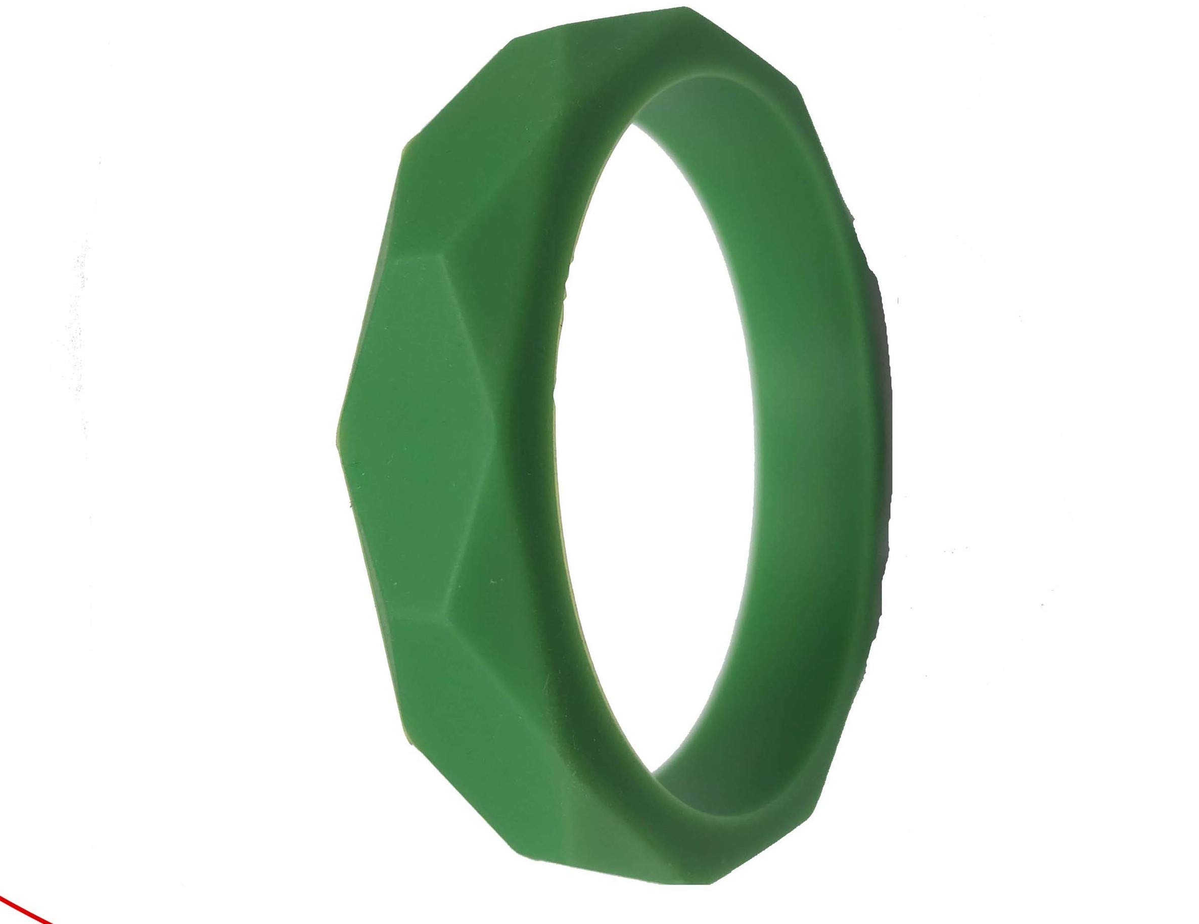 ChewAid Chew Pendant Bangle Bracelet Training and Development Fidget Chew bracelet Bangle for,Sensory,Oral Motor, Anxiety, Autism, ADHD (dark green)