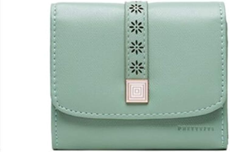 Amazon Boluory ミニ財布 レディース 財布 二つ折り ラウンドファスナー ウォレット 人気 カード入れ 小銭入れ 可愛い グリーン 財布