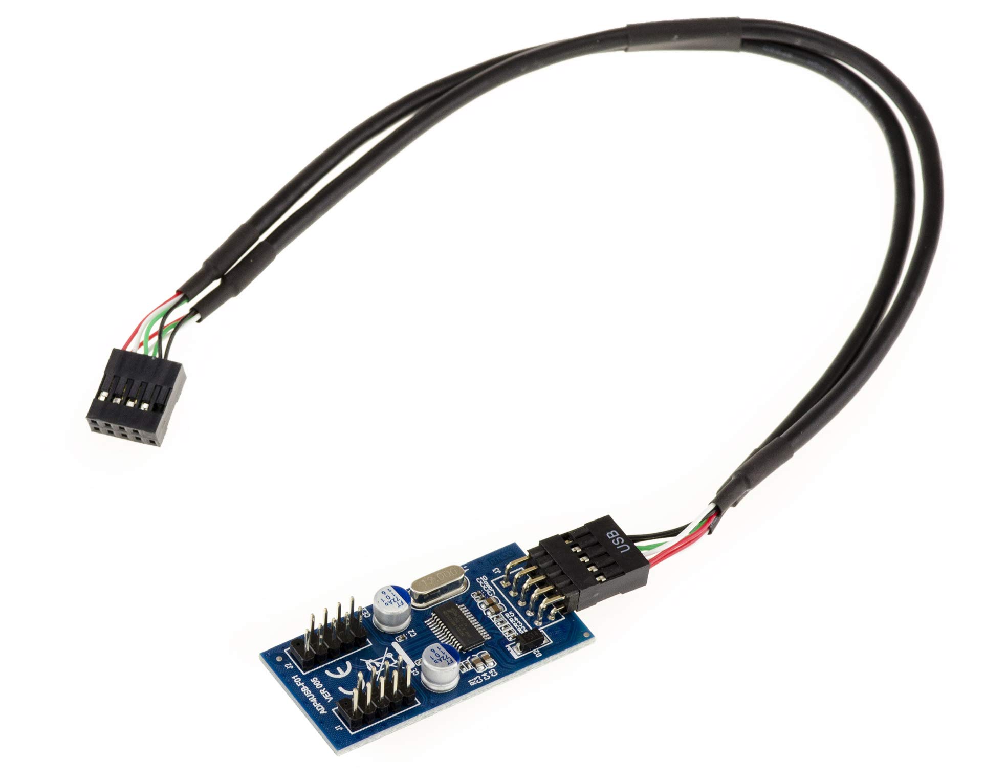 KALEA-INFORMATIQUE Internal USB 2.0 9 Pin Dual Port Adapter.