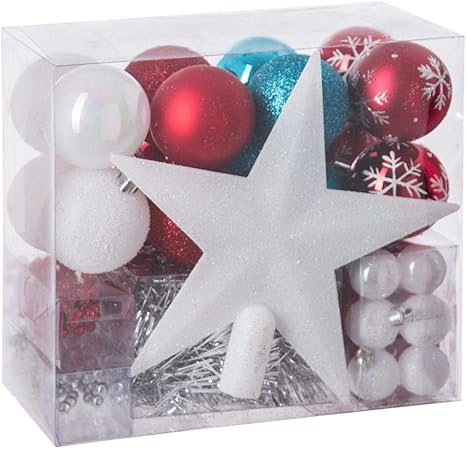 Lot Déco Noël Kit 44 Pièces Pour Décoration Sapin