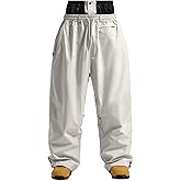 GSOU SNOW Mens Snow Pants Women Baggy Snowboard Pants Loose Fit Insulated Windproof Waterproof for Ski Hiking Winter Outdoor