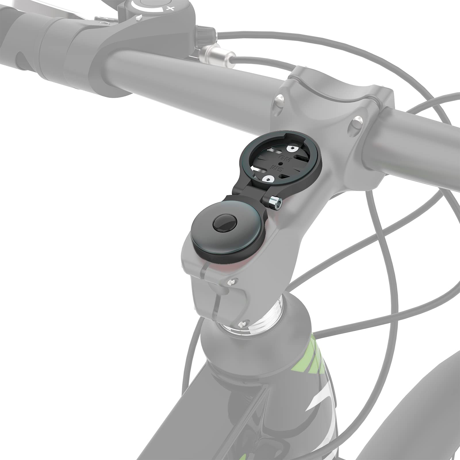 for Garmin Stem Mount - Adjustable Out Front Bike Computer Mount for Wahoo Stem, Road Cycling for Garmin Bike Computer Compatible with Wahoo Elemnt, Bryton, Cateye (Black)