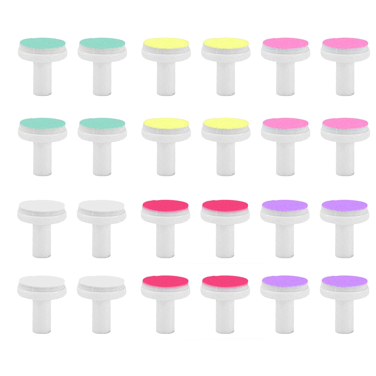 KARELLS Baby Nail File Electric Replacement Grinding Heads, Baby Nail Trimmer Replacement Pads, Pack of 24 Baby Nail File Electric Nail Trimmer Pads, for Electric Nail Trimmer Clippers Infant Toddler