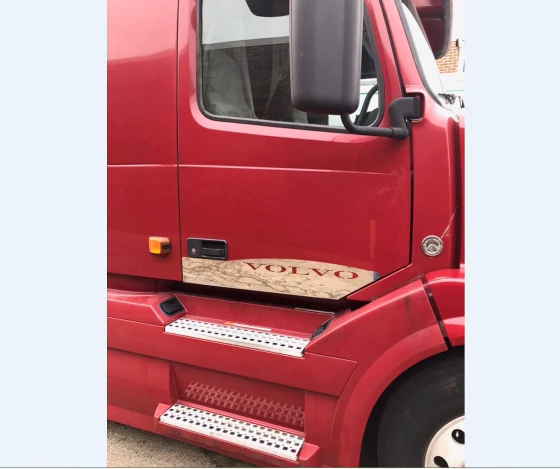 Volvo Vnl Trim Plate Bottom Door Stainless Steel Set Of 2 Fits 1998 2017