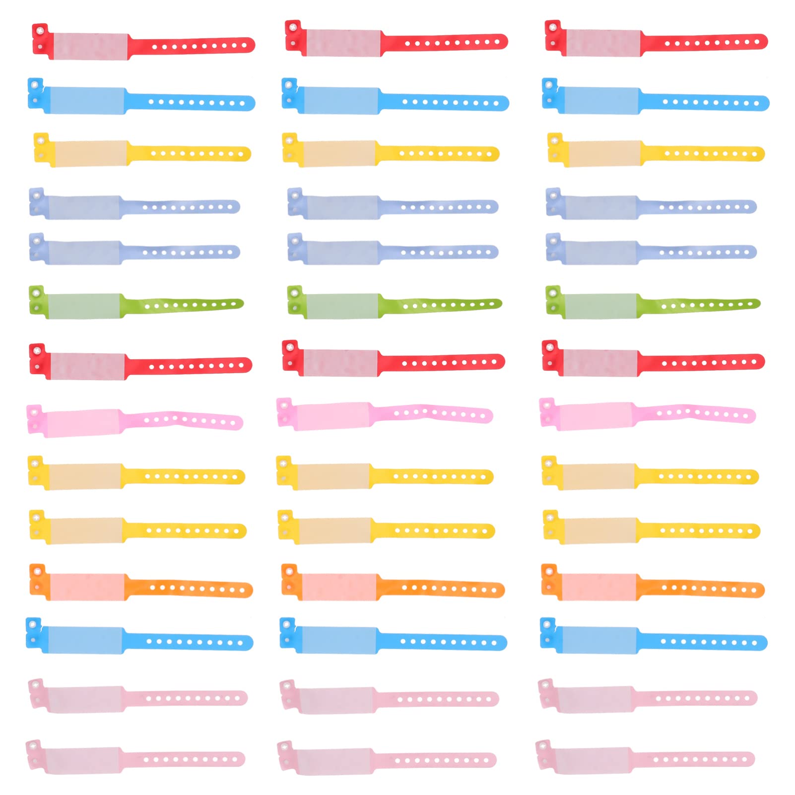 Holibanna 100pcs Hospital Identification Band Waterproof Medical Wristbands Baby Anti Loss Identification Band Child Safety ID Wristband Baby Products (Multi Color)