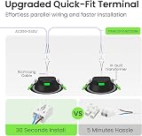 ALUSSO 6 pack 7W LED Downlights 3000K 4000K 6500K Dimmable IP65 view 9