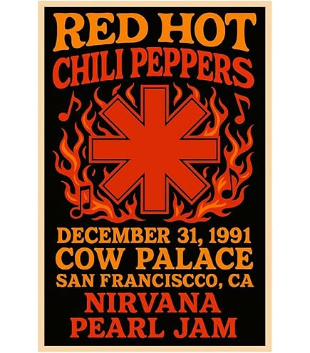 Amazon.com: Red Hot Chili Peppers - Concert Poster print (16