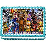 Five nights at Freddy's World party edible cake image cake topper -7.5