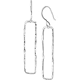 Silpada 'Balancing Act' Drop Earrings in Hammered Sterling Silver