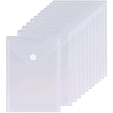 12 Pack Large Clear Die & Stamp Storage Bag Transparent Plastic Folders for Cutting Dies Stencil Embossing Crafts for DIY Scrapbooking Paper Card Craft Organizer Holder