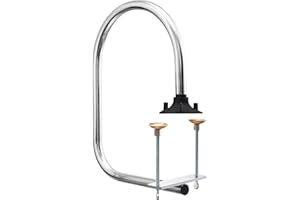 ZEDFIRE Single Arm Bar Service Rail, 18-Gauge Tubing with Chrome Finish, Area for Waitstaff to Retrieve Drinks, Waitress Stall/Service Rail, Avoid a Busy and Hectic Crowd for Staff (Pack of 1)