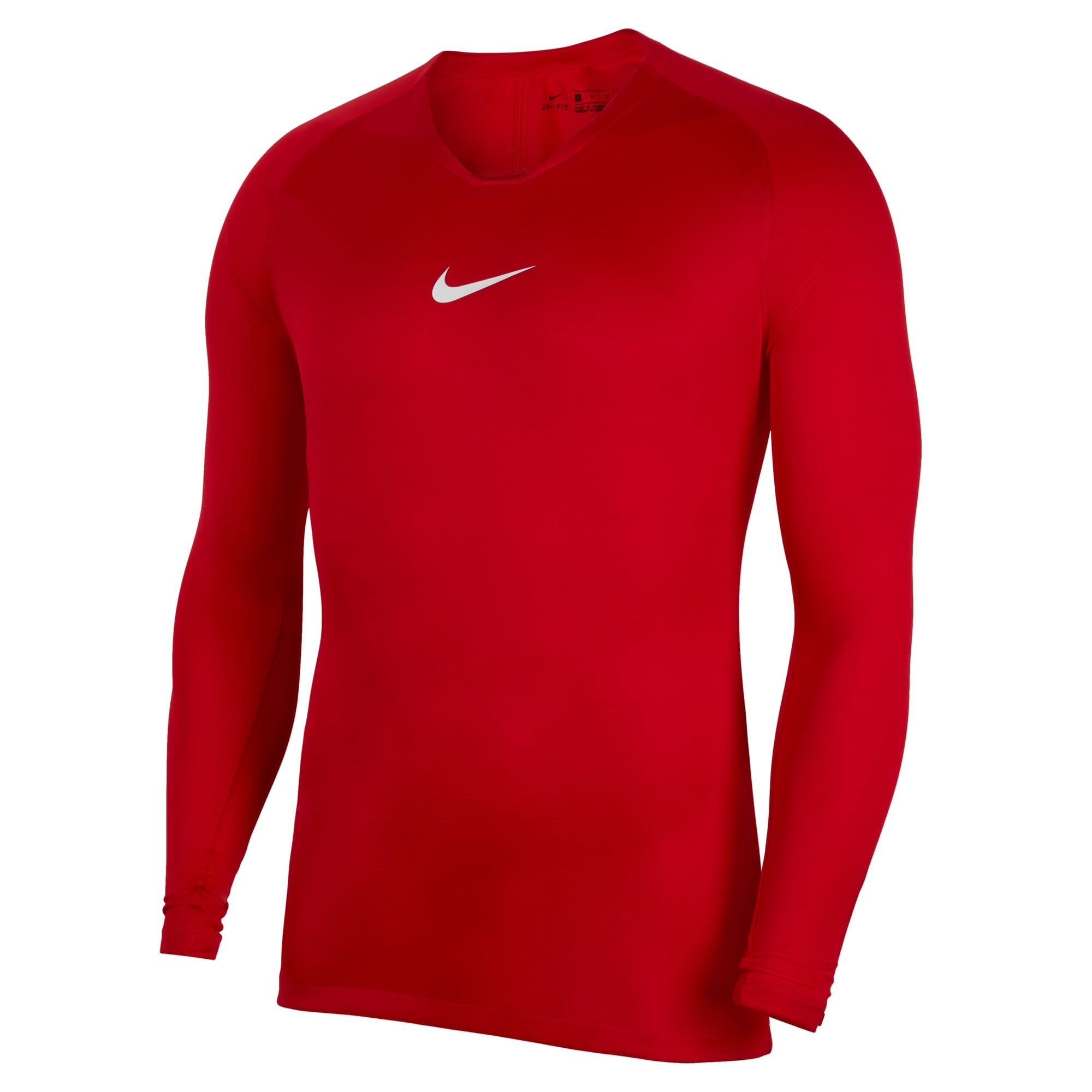 NIKE Men's Nike Park First Layer Thermal Long Sleeve Top, Red, XL UK