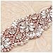 yanstar Ivory Sash Crystal Applique Wedding Bridal Belts In Rose Gold With Pearls Beaded On Wedding Prom Dress-7.7In*2In