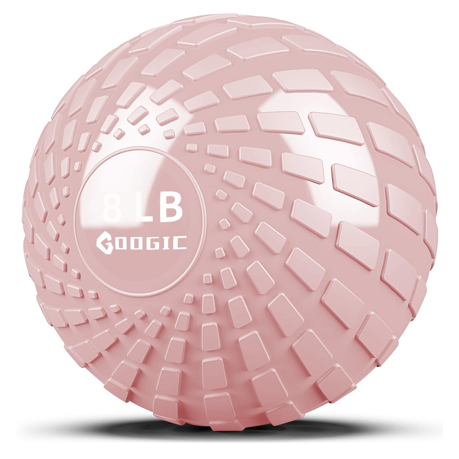 Photo 1 of GOOGIC Slam Ball 8 lbs Medicine Ball Weighted Balls for Exercise and Workout, Strength, Cardio, Cross-Training and Core Workouts (8LB - Pink)