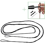 EOUS Bow String Archery Traditional Recurve Bow Replace Bowstring 12 14 16 Strands AMO Length 60" 62" B-50 Dacron, with Finger Savers