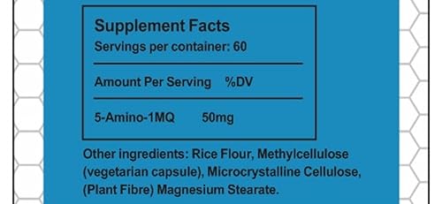amino 5 1mq dosage 5 Amino-1MQ 50mg – Targeted Fat Loss & Metabolism Boost main image 1