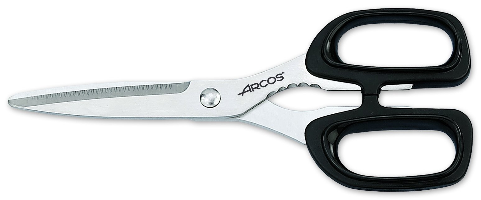 Arcos Series Prochef - Kitchen Scissors - Blade Stainless Steel 8" - Handle Polypropylene Black Color