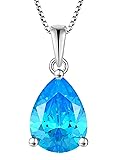 YL Teardrop Necklace 925 Sterling Silver Solitaire