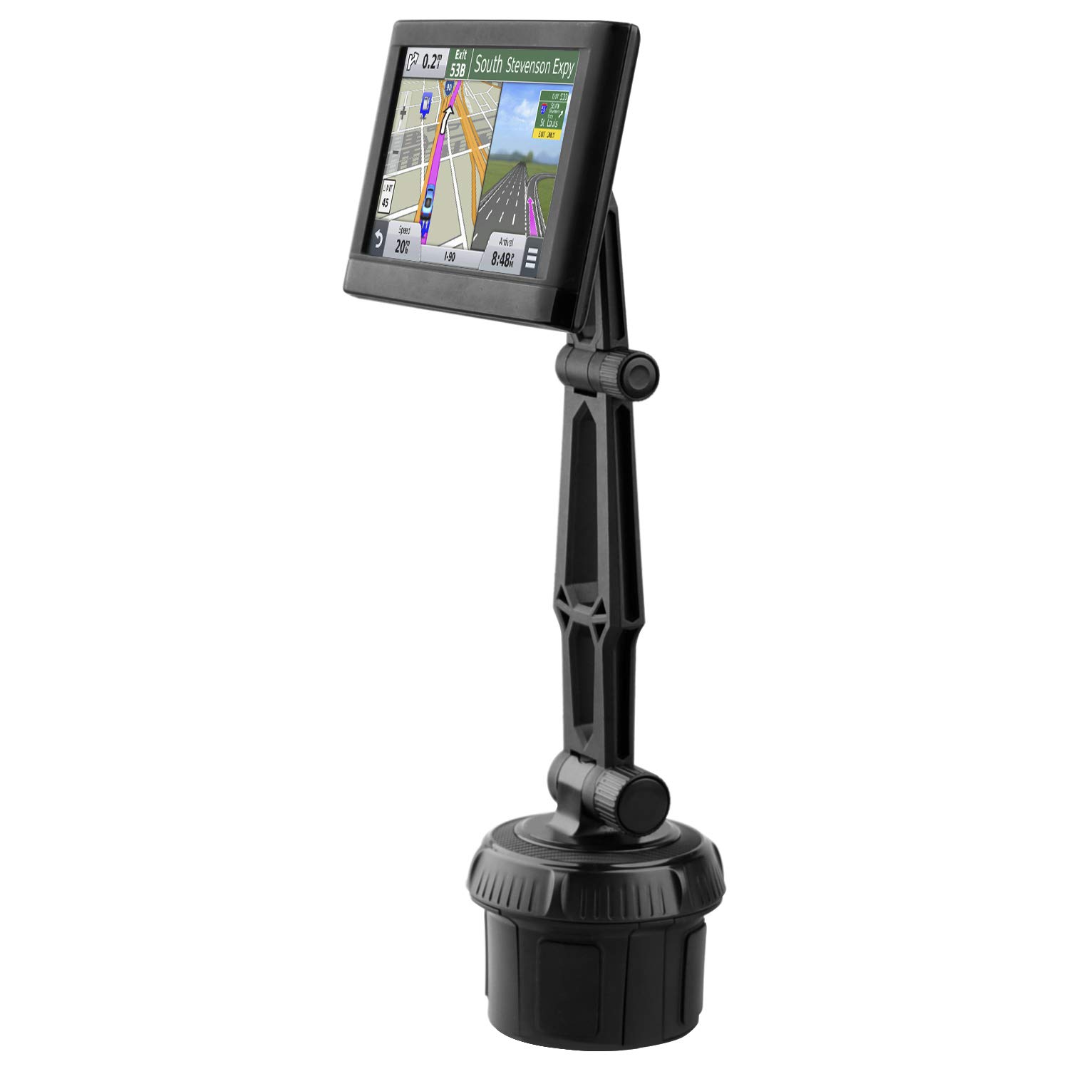 Soporte de coche GPS con brazo ajustable para Garmin Soporte de bola