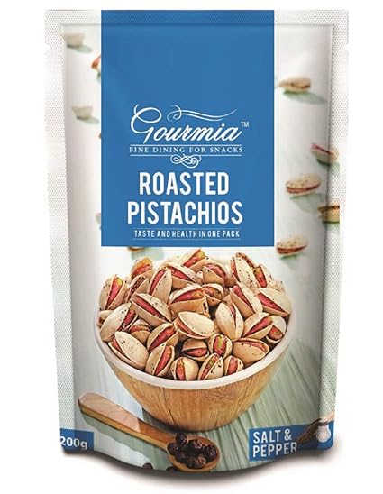 Gourmia Roasted Pistachios, Salt and Pepper, 200g