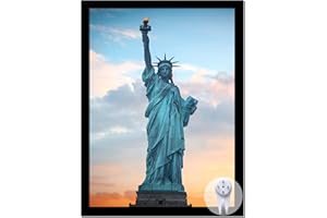 OMAIGAR 18x24 Picture Frame for 18by24 Poster Photo Canvas Certificate Black High Transparent Photo Frame Wall Desktop Horizontal Vertical 18 x 24