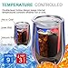 NEWBEA 12 oz Wine Tumbler with Lid, Double Wall Vacuum Insulated Stemless Glass, Stainless Steel Wine Cup Perfect for Wine, Coffee, Drinks, Champagne, Cocktails