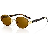 SUNGAIT Retro Oval Sunglasses for Women Polarized Sun Glasses Trendy Classic UV400