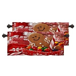 BaoNews Red Cute Gingerbread Cookies Kitchen