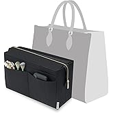 Vercord Felt Purse Organizer Insert Onthego 35 Handbag Tote Bag Organizer Bag in Bag with Removable Zipper