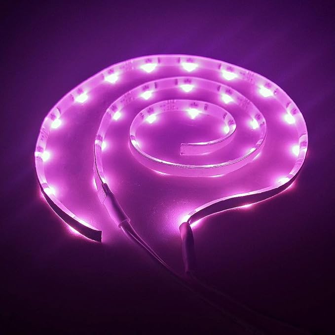 Amazon DANCRA ピンク LEDテープライト USB 0.3M 2本セット 対称側面発光 フィギュア キャビネット PC飾り