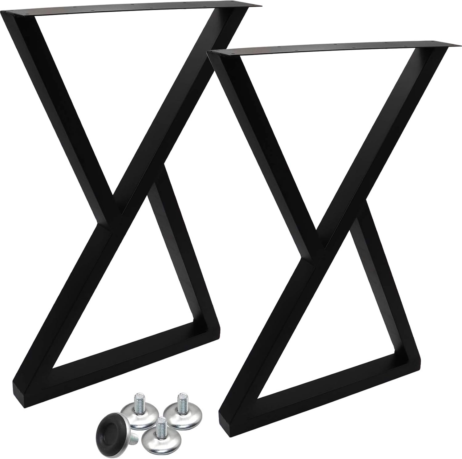 Heavy Duty Metal Coffee Table Legs，28”Height 17.7”Wide Rustic Decory X