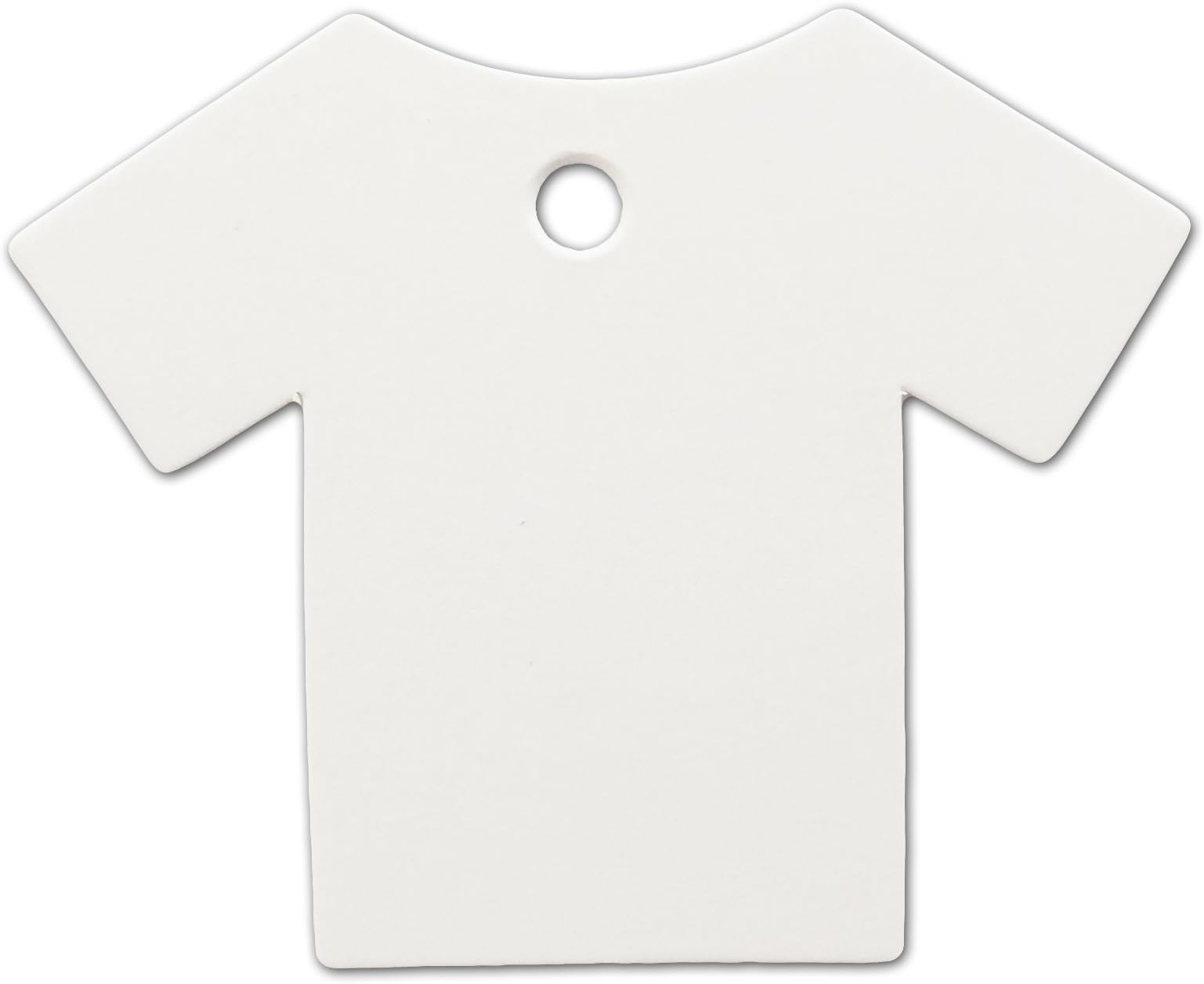 LWR CRAFTS 100 Hang Tags T-Shirt with Jute Twines 100ft (2 3/4" x 2 1/4", White)