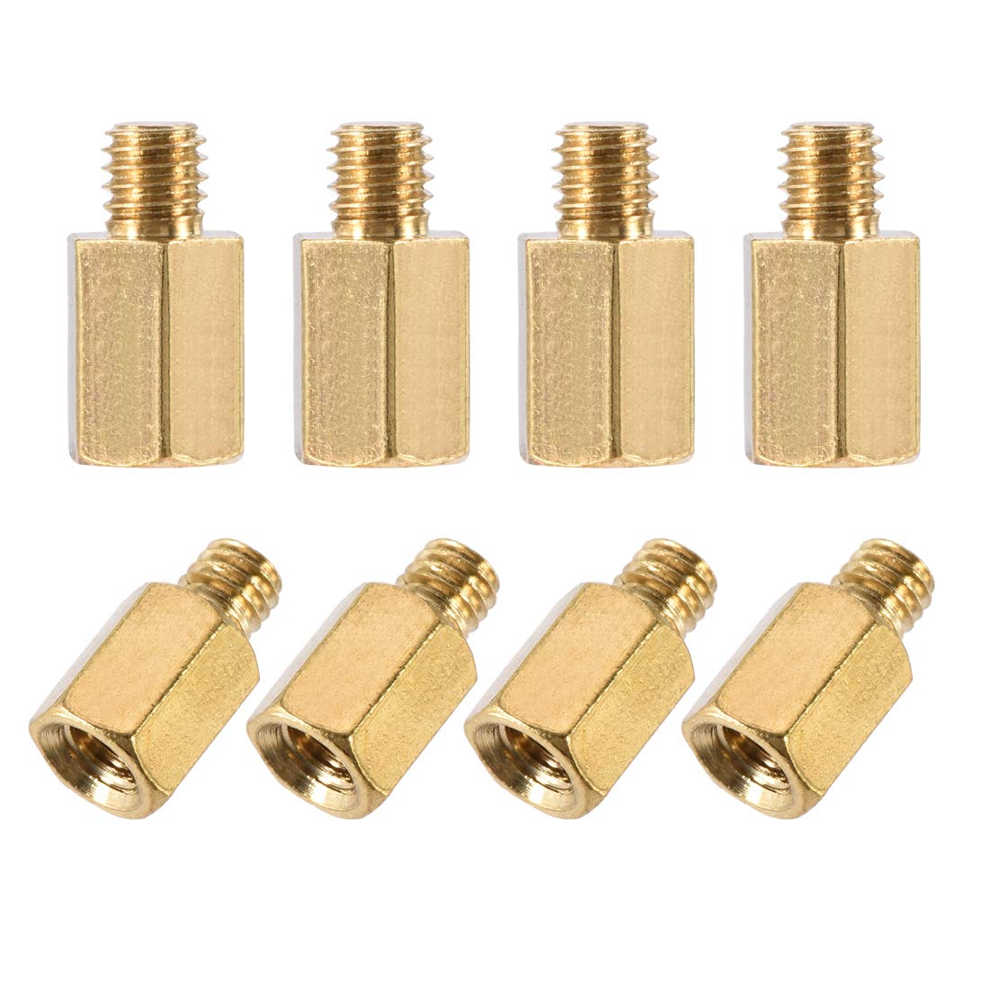 Photo 1 of uxcell M3x7mm+3mm Male-Female Brass Hex PCB Motherboard Spacer Standoff for FPV Drone Quadcopter, Computer & Circuit Board 20pcs