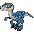 Fisher-Price Imaginext Jurassic World Dinosaur Toy Raptor XL Poseable Figure, 9 Inches Tall, Pretend Play Preschool Kids Ages 3+ Years