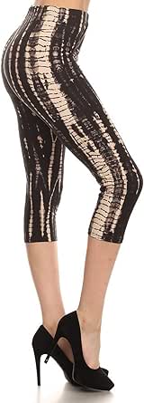 Leggings Depot Capri REG/Plus Fashion Print Leggings Capri BAT1