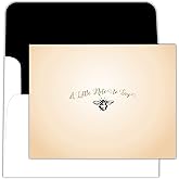 HighStreet Crown Point Graphics Bee Just A Note 15 Boxed Blank Inside Greeting Cards for All Occasions, Premium Paper Notecards