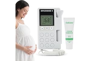 MADIOU Fetal Heartbeat Doppler Pregnancy Portable Baby Monitor Heartbeat Doppler Fetal Monitor Easy to Use at Home-AD22