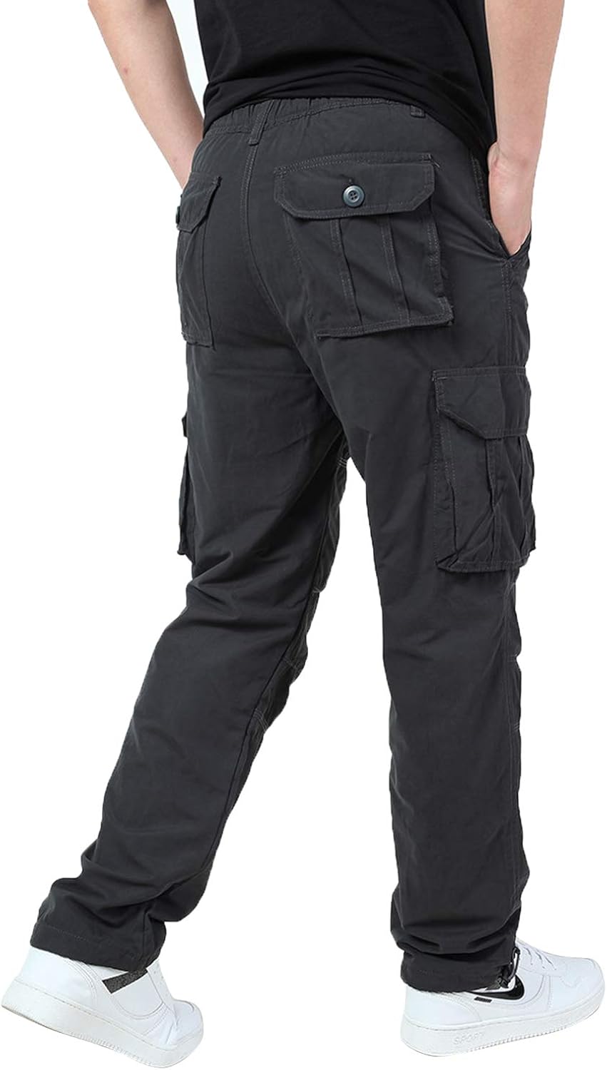 Amazon メンズ カーゴパンツ 裏フリースパンツ 作業ズボン 防寒パンツ 立体ポケット 冬パンツ アウトドア 作業着 耐摩 撥水 防風 保温 厚手 暖かパンツ ロングパンツ 通販