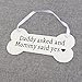 ROSENICE Wooden Crafts Ornament Photo Prop Wedding Pet Dog Bone Ornament Engagement Decor
