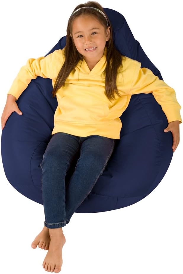 Bean Bag Bazaar Dalton Kids Bean Bag, Navy, Water Resistant - Image 4