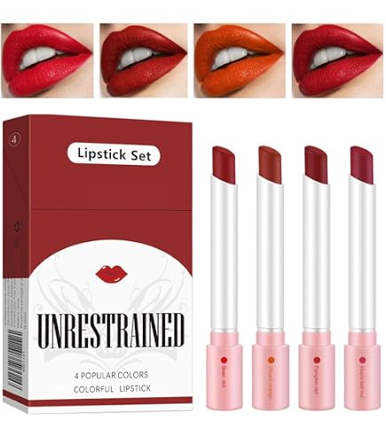 Amazon.com : BEUKING 4Pcs Cigarette Case Lipstick Long-Lasting Non-Sticky  Matte Nude Lipstick Set Lightweight Mini Velvety Lip Gloss Little Smoke  Tube Style Lip Tint Festivals Gift for Women Daily Lip Makeup (C) :