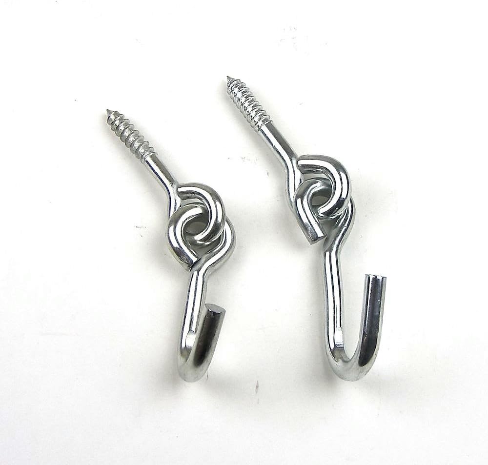 Safeland 10 Piece Set 3/8" Lag Eye Bolt with Hook Garden & Outdoor