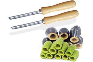 BONBALLOON Zucchini Squash Vegetable Corer 2 pcs Corers Stainless Steel Core Remover Tool Kitchen Stuffed Vegetables Veggies Seed Remover Remove Seeds Eggplant Cucumber 8" Long Coring Tools Gadgets Drill