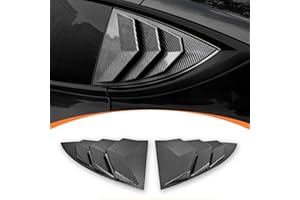 Kekadmai Rear Side Window Louvers Cover Compatible with Tesla Model Y 2020 2021 2022 2023, Sport Style ABS Exterior Accessory, 2-Piece (Louvers Model Y, Carbon Fiber Style)